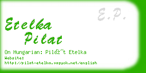 etelka pilat business card